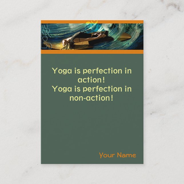 Business- / schedule card (Front)