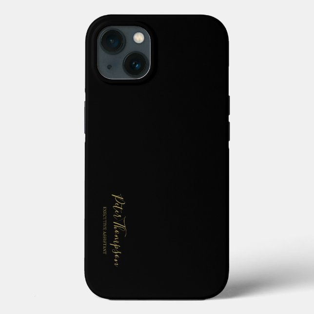 Business Script Elegant Signature Case-Mate iPhone Case (Back)