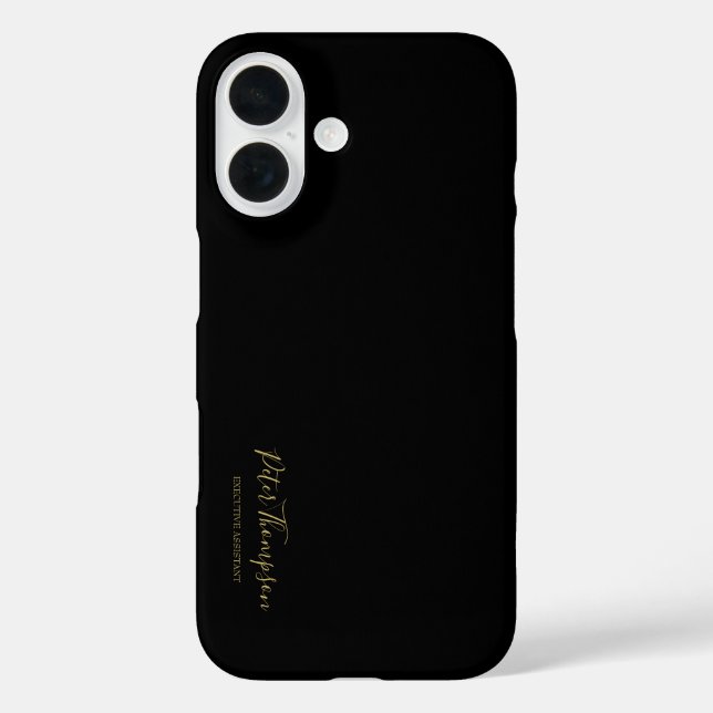 Business Script Elegant Signature  Case-Mate iPhone Case (Back)