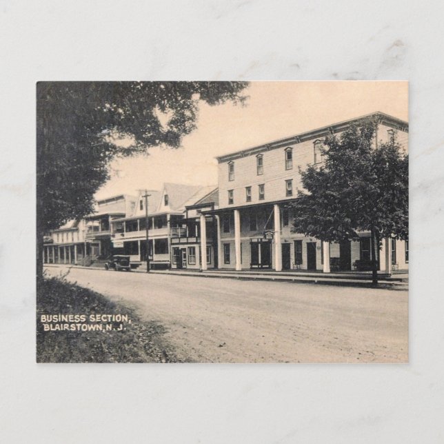 Business Section, Blairstown, NJ Vintage Postcard (Front)
