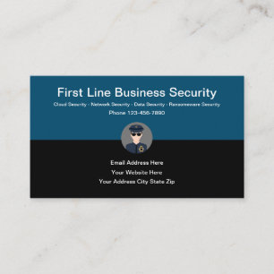 Business Security Services Modern Design Card