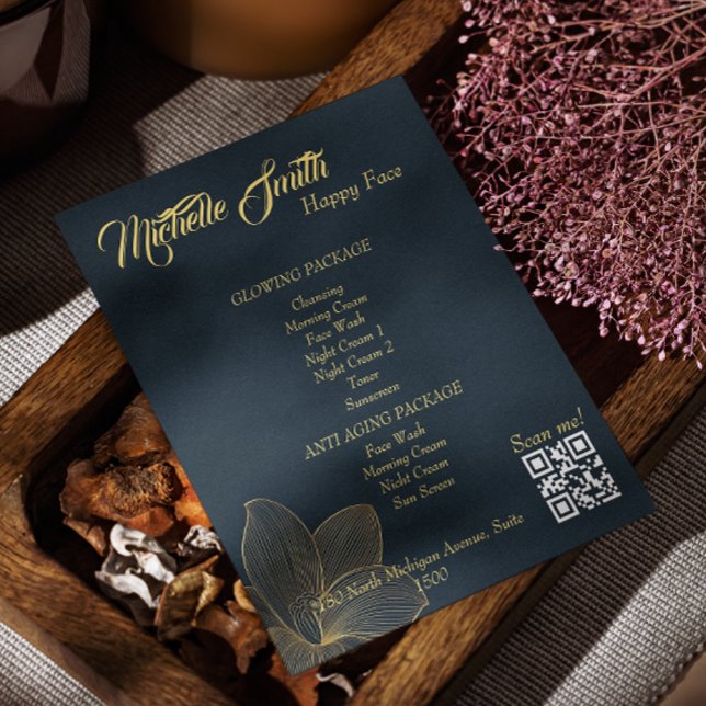 Business Service Menu Aesthetician Qr Code (Business Service Menu Esthetician Qr Code Flyer)