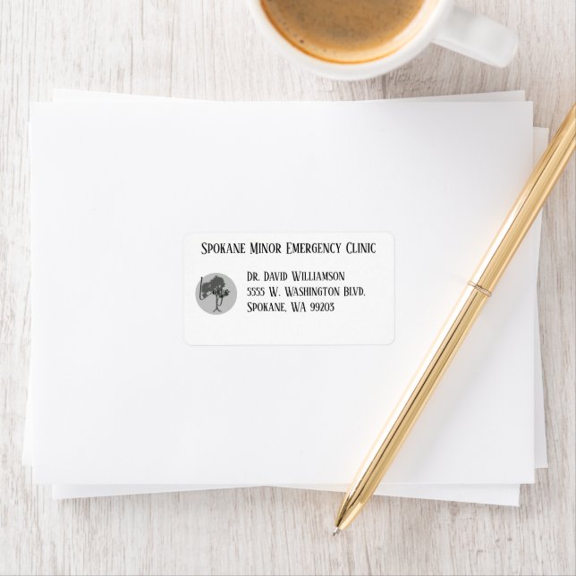 Business Shipping Label add logo (Insitu)