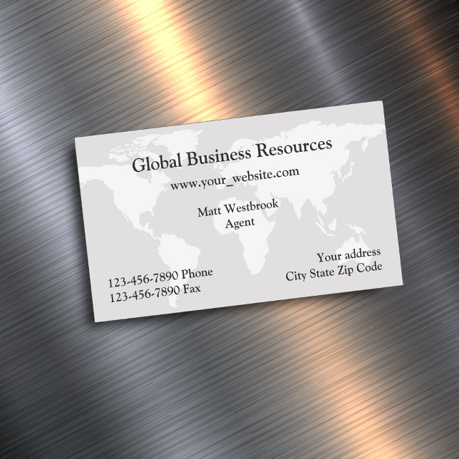 Business Shipping & Logistics Service Magnetic Business Card (Creator Uploaded)