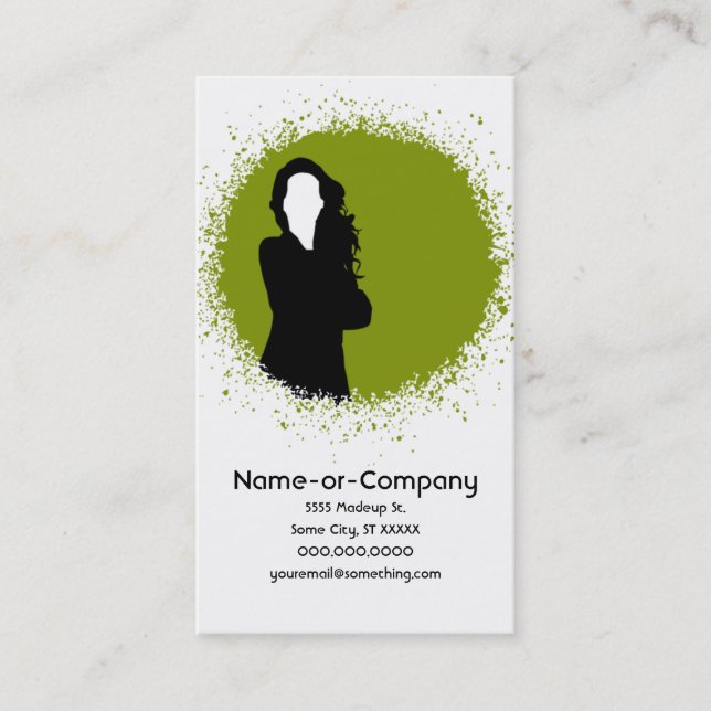 business silhouettes v.2 card (Front)