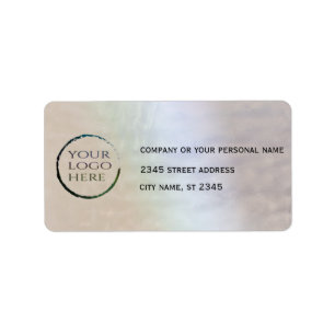 Business simple custom  logo holographic label