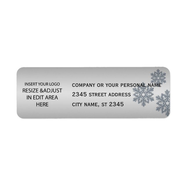 Business simple / insert logo snowflake holiday (Front)