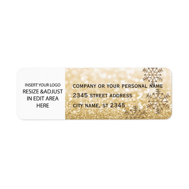 Business simple / insert logo sparkle snowflake (Front)