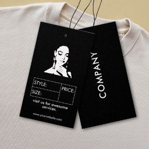 Business Size Label Clothing Price Hang Tag