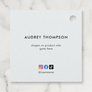 Business Social Media Logo Modern Favour Tags