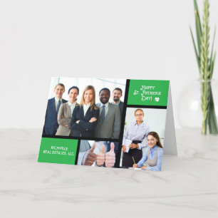 Business St. Patrick's Day Photo, Custom Name Card
