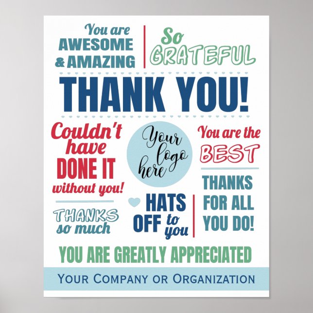 Business Staff Thank You Appreciation Poster (Front)