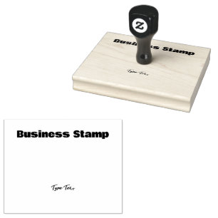 Business-Stamp Type Text Custom Office Supplies  Rubber Stamp