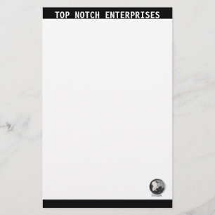 Business Stationary Black and White Stationery