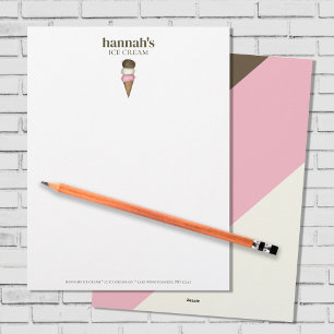 Business Stationery Ice Cream Custom 