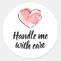 Business stickers, Handle me with care