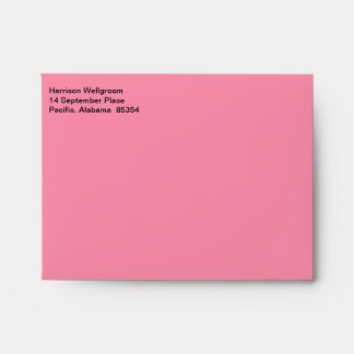 Business Stylish Flamingo Pink Envelope