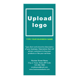 Business Teal Rack Card
