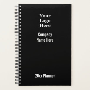 Business Template Black and White Your Logo Here Planner