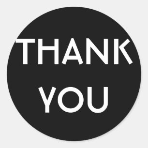 Business Thank You Classic Round Sticker