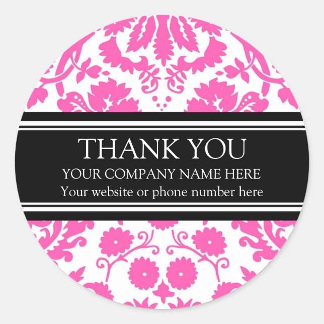 Business Thank You Custom Company Name Stickers (Front)