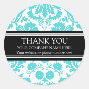 Business Thank You Custom Company Name Stickers