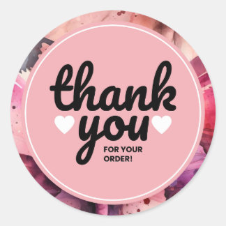 Business Thank You for Your Order Sticker