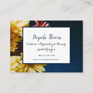 business thank you homemade flowers floral card