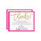 BUSINESS THANK YOU modern chic gold glitter script