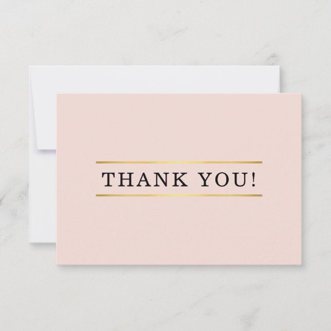 BUSINESS THANK YOU mondern minimal order insert (Front)