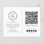 Business Thank You Note QR Code Flyer<br><div class="desc">Business thank you flyer purchase insert is a simple way to thank clients and customers who have placed an order. The flyer features your business logo,  company contact details,  social media accounts,  QR Code,  and a personalized thank you message.</div>