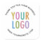 Business Thank You Stickers Custom Logo Round