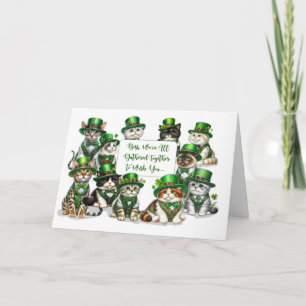 Business to Boss St Patricks Day From Group Cats Card