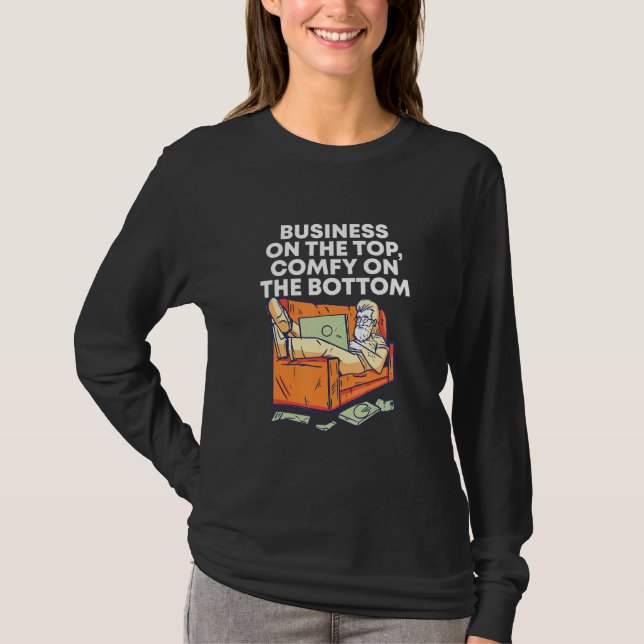 Business Top Comfy Bottom Work From Home Clothes W (Front)