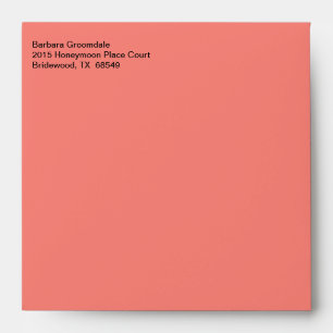 Business Traditional Coral Pink Envelopes
