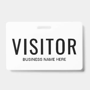 Business Visitor Badge