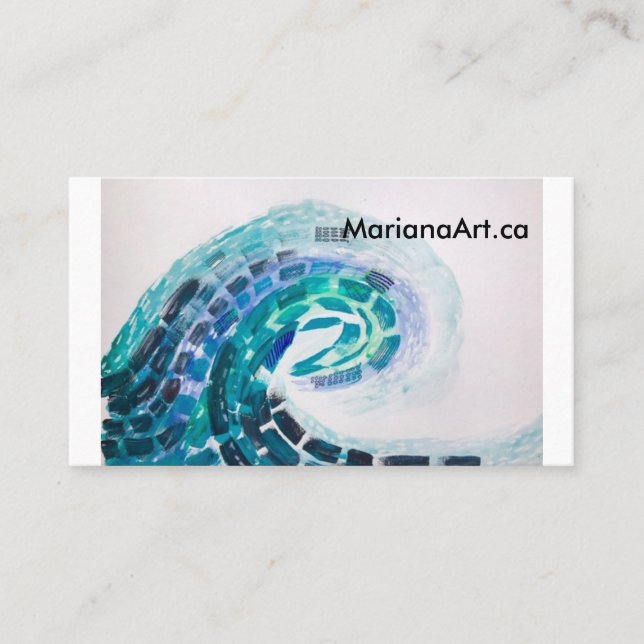 Business Wave Business Card (Front)