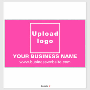 Business Website on Pink Large Rectangle Vinyl
