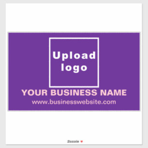 Business Website on Purple Large Rectangle Vinyl