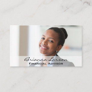 Business Woman Smiling Business Card