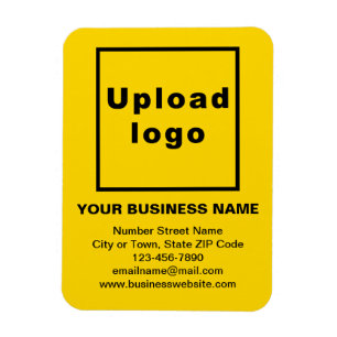 Business Yellow Flexible Photo Magnet