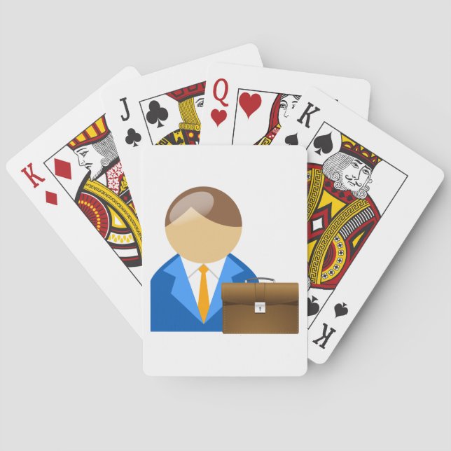 Businessman And Briefcase Playing Cards (Back)