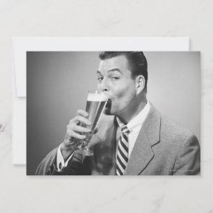 Businessman Drinking Beer