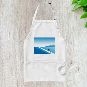 Businessman Looking Toward Future Path Standard Apron