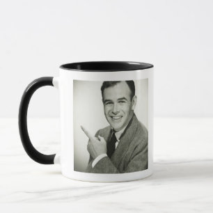 Businessman Pointing Mug