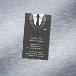 Businessman Suit Magnetic Business Card