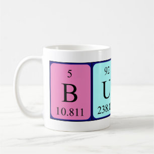 Büsra periodic table name mug