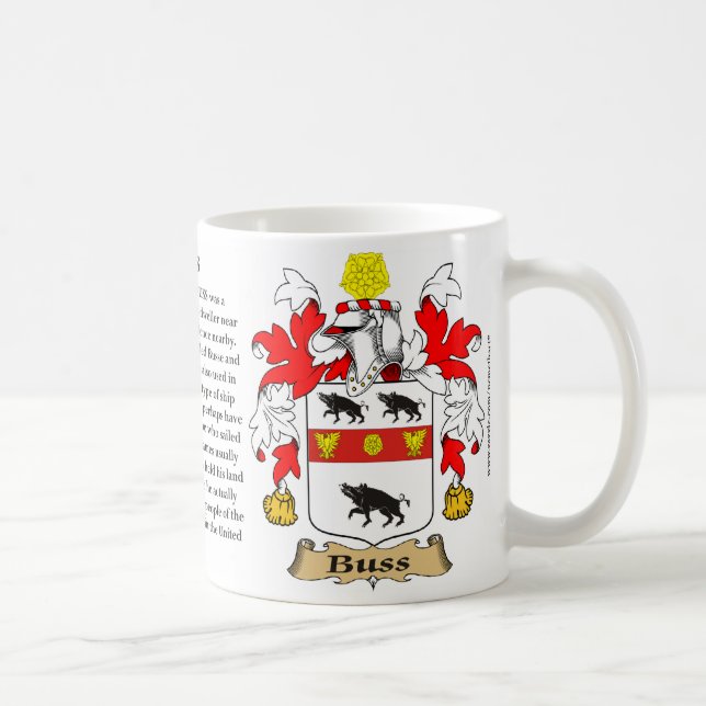 Buss, the Origin, the Meaning and the Crest Coffee Mug (Right)