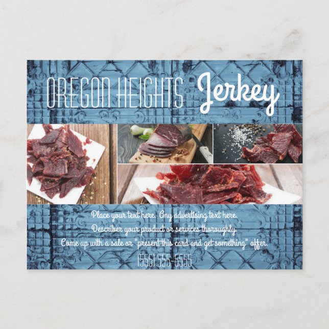 Bussiness Advertising Card Rustic Tin Panel Ceilin (Front)