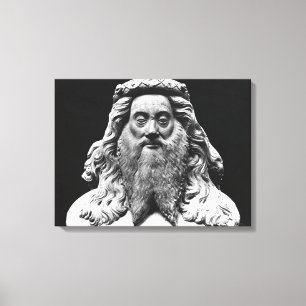 Bust from the Funeral Statue of Jean II de Vienne Canvas Print